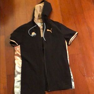 Puma x Pink Dolphin Short Sleeve ZIP Hoodie